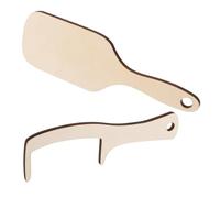 PENIKOKO Set 2 Pettini da Uomo Calvo in Legno senza Denti, Spazzola per Chioma Delicata Sul Cuoio Capelluto, Accessorio Divertente per Toelettatura e Regalo di San