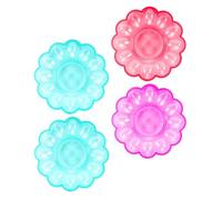 PENIKOKO Set 4 Pezzi Portauova Riciclabile 24x3cm in Plastica Ecologica, Scatola Per Uova Domestica Design Anti-goccia, Resistente e Facile Da Pulire, Per Cucina e Conservazione Uova