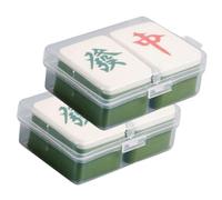 PENIKOKO Set 4 Spugnette per Trucco Forma Mahjong Verdi in Poliuretano, Applicatori per Make Up Professionale, Finitura Fine e Utilizzo per Trucco e Fissaggio in Polvere