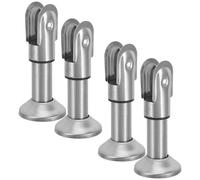 PENIKOKO Set 4 Staffe in Acciaio Inox per Supporto Divisorio Bagno, Piedi per Partizioni Wc Pubblici, Ferramenta Resistente per Installazione Pavimento e Partizioni Bagno