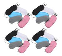 PENIKOKO Set da 20 Maschere per Dormire Morbido, Oscuranti per Occhi Cinghia Regolabile, Mascherine da Viaggio Compatte per Sonno Notturno, Pisolini e Relax