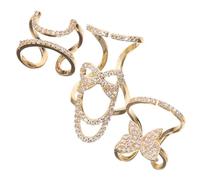 PENIKOKO Set Di 3 Anelli Per Unghie Da Donna, Gioielli Per Dita e Unghie, Design Unico Decorativo, Comodi Da Indossare, Per Nail Art e Fashion Casual