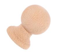 PENIKOKO Small Wood Round Finial in Solid Wood Roman Style Decorative Topper For Furniture Bed Posts Flagpoles Smooth Handcrafted Finish Craft Piece