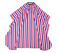 PENIKOKO Unisex con Righe Bianco Blu Grembiule Regolabile per Taglio e Acconciatura Mantello Protettivo e Facile per Salone e Casa