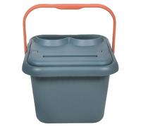 PENIKOKO Vaschetta Lavapiedi in Plastica con Manico e Coperchio, Vaschetta per Ammollo Piedi con Massaggio Lussuoso e Mantenimento Temperatura, per Uso Domestico e Viaggi