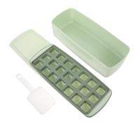 PENIKOKO Vassoio per Cubetti Ghiaccio in Silicone con e Contenitore Portatile Stampo Riutilizzabile Resistente e Antigoccia Facile da Riempire e Conservare nel Freezer Riutilizzabile