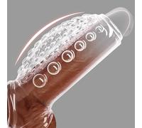 Pénile Ingrandimento Set Ingrandito dal Péne Manica del Péne Dǐldò Trasparente Riutilizzabile