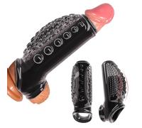 Pénile Ingrandimento Set Ingrandito dal Péne Manica del Péne Dǐldò Trasparente Riutilizzabile