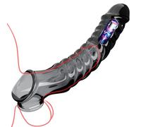 Pénile Ingrandimento Set Ingrandito dal Péne Manica del Péne Dǐldò Trasparente Riutilizzabile Vǐbraộré Péne