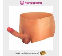 Penis Boxer strap on con pene fallo realistico indossabile 100% silicone 18 cm