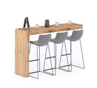 Penisola Evolution 180x40, Rovere Rustico con Caricatore Wireless
