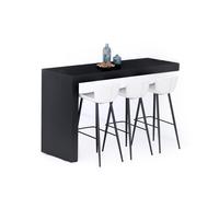 Penisola Evolution 180x60, Nero Frassino con Caricatore Wireless