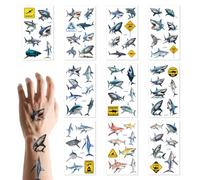 Penitue 70pz Tatuaggi Temporanei Squalo, Adesivi a Tema Oceano Squalo Decorazioni Feste Compleanno Sotto Il Mare per Bambini Ragazzi Ragazze Adulti Premi per Scuola