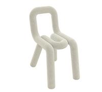 PenKee Modern Geometric Dining Chair, Decorative Vanity Stool for Bedroom - Contemporary Velvet Upholstered Dining Chair with Backrest - Livingroom Accent Chair