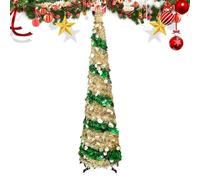 Penlimly Albero di Natale - Artificiale A Pulsante - Per Casa Ufficio Appartamento Interni,Festa della Mamma Appartamento Portico