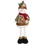 Penlimly Decorazione di Babbo Natale, Decorazione di Babbo Natale | Pupazzo di Neve Natalizio in Piedi con Gambe allungabili Pupazzo di Neve | Figura in Piedi del Pupazzo di