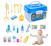 Penlimly Set di giocattoli da dottore,23 Pz Deluxe Pretend Play Doctor Kit Giocattolo con Stetoscopio | Simulation Doctor fornisce Toy Boy Girl Box per regali di 3+ anni