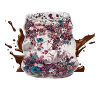 Penlimly Tazze da Caffè in,Tazze da Caffè in con Fiori Essiccati | 160ml Tumbler Riutilizzabile Per Bevande Calde E Fredde Come Cappuccino Latte Succo E Acqua Per Donne E Ragazze