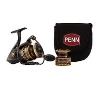 PENN Battle Spinning Reel Kit, misura 5000, include copertura mulinello e bobina di ricambio in alluminio anodizzato, posizione maniglia destra/sinistra, sistema di trascinamento anteriore HT-100,