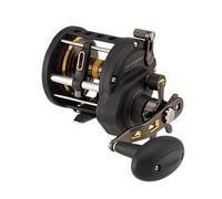 Penn Fathom® II Level Wind, Mulinello da pesca in acqua salata, Baitcasting, Oro Nero, 30 | Mano Sinistra