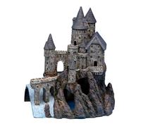 Penn-Plax Castello Decorativo per Acquario, Parte B, Marrone Scuro, Crema, Blu