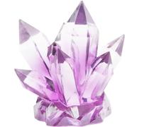 Penn Plax Deco-Repliche - Decorazioni per acquari con grappolo di Cristalli e grotte di Cristalli (Viola Ametista, grappolo di Cristalli)
