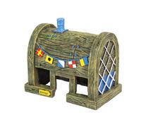 Penn -Plax SpongeBob Squarepants Ornament Aquarium Licensed Officialmente - The Krusty Krab - Large