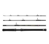 PENN Canna da viaggio per barca Regiment IV, canna da pesca d'acqua salata per pesci di mare, spigola, merluzzo, sgombro, squalo, peso leggero e versatile, argento, 2,10 m, canna veloce ambidestra