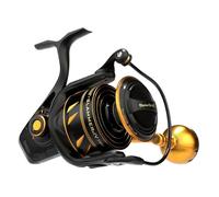 Penn Slammer IV - Mulinello per pesca a spinning in metallo, pesante, per barca, riva, kayak, Colore: nero e oro, 7500