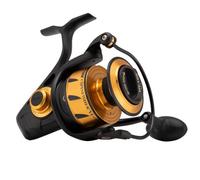 PENN Spinfisher VI, mulinello da pesca in mare con tenuta IPX5 che protegge dall'ingresso in acqua salata, adatto per diverse specie, nero/oro, 8500
