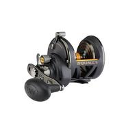 Penn SQLII25NSD Squall II Star Drag Mulinello da pesca misura 25N, posizione del manico destro, nero e oro