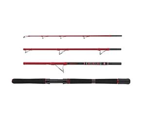 PENN Squadron III - Canna da pesca da viaggio per barca, pesca in acqua salata, componenti a prova di acqua salata, ideale per merluzzo, merluzzo, merluzzo, halibut e altro ancora, unisex, rosso, 2,10