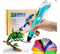 Penna 3D Stampa Disegno Stereoscopica 3DPen-2 display LCD+set filamenti inclusi