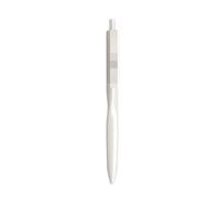Penna a 12 punte ad asciugatura rapida con doppia perlina, asta bianca, 0,5 mm.
