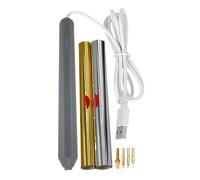 Penna a Caldo - Penne a Caldo, Strumenti per timbratura con 4 Punte Metalliche Alimentata Tramite USB, Penna Portatile in Lamina d'oro Strumento per Stampa a per l'inserimento nel Journal di Car