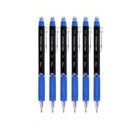 Penna a cancellabile liscia per studenti, inchiostro cancellabile ad asciugatura rapida, disponibile nei colori blu cristallo e nero, penna neutra cancellabile termica minimalista, penna a base d'acqu