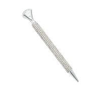 Penna a con bottone a pressione, con strass scintillanti, grande | Penne brillanti per amici, insegnanti, infermiere, scrittura, lavoro, citazioni quotidiane, scrivania, parola, compleanno
