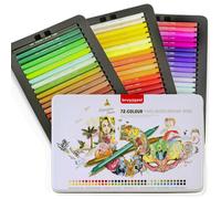 Penna A Feltro Bruynzeel Expression Series Con Punta Doppia Set Regalo Di 72