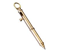 Penna a forma di pistola in ottone massiccio con gancio per penna di azione creativa penna regalo cancelleria per ufficio penna 10 cm in ottone massiccio Bolt Action Pen