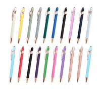 Penna a in metallo retrattile da 20 con punta touch screen da 1, 0 mm Scrivi in modo fluido per scrivere nel diario a in oro