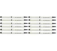 Penna a inchiostro a 5 stelle di lusso, iconica St. Regis, colore: bianco, lunghezza 12 cm, set da 12