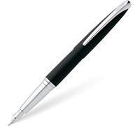 Penna A Inchiostro Fountain Cross ATX Basalt Nera Con Cappuccio A Chiusura
