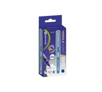 Penna a inchiostro liquido Bismark con punta ad ago - Scrittura fluida - Alta precisione - Colore blu NEW