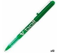 Penna a inchiostro liquido Pilot BL-VB-5 Verde 0,3 mm [12 Unità]
