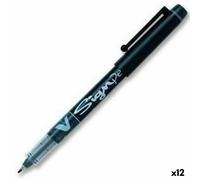 Penna a inchiostro liquido Pilot V-Sign Nero 0,6 mm [12 Unità]