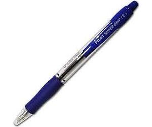 Penna a Inchiostro PILOT BPGP-10R-M SUPER GRIP BLU 12 pezzi