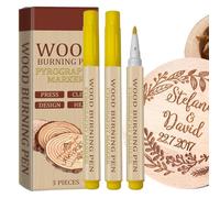 Penna a legna - Set di 3 penne brucianti per bruciare il legno, impermeabile per bambini, strumento per la combustione del legno per la casa, decorazioni artistiche in legno per giochi di festa