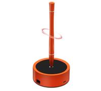 Penna a levitazione magnetica con docking station multifunzione, penna stilo touch screen e penna a sfera con inchiostro nero da 0,5 mm, decorazione arancione, regalo unico e giocattoli antistress
