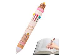 Penna a multicolore - Penne carine per bambini, penne a rullo retrattili 10 in 1, penna a punta fine, simpatica cancelleria per la scuola, accessori per ragazze e ragazzi
