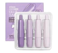 Penna a nastro biadesivo, rullo biadesivo, con forte adesione, 4 pezzi, per scrapbooking per biglietti e foto, perfetta per progetti creativi, diari e progetti creativi